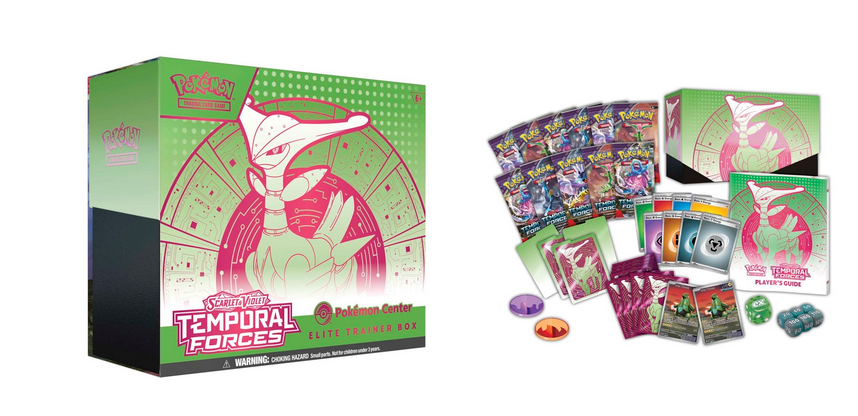 Scarlet & Violet-Temporal Forces Pokémon Center Elite Trainer Box (Iron Leaves)