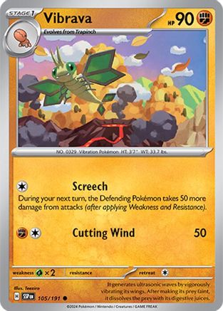 Vibrava (105) Common Reverse Holofoil